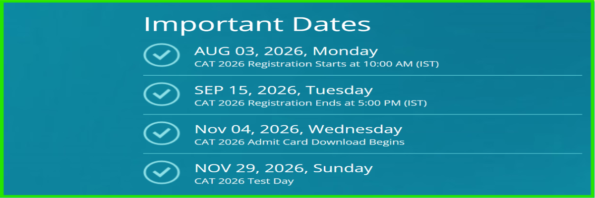 CAT 2026 Registration Last Date