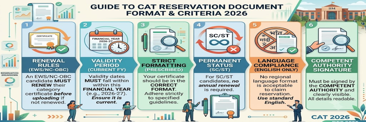 CAT 2026 Reservation Criteria- Document Format