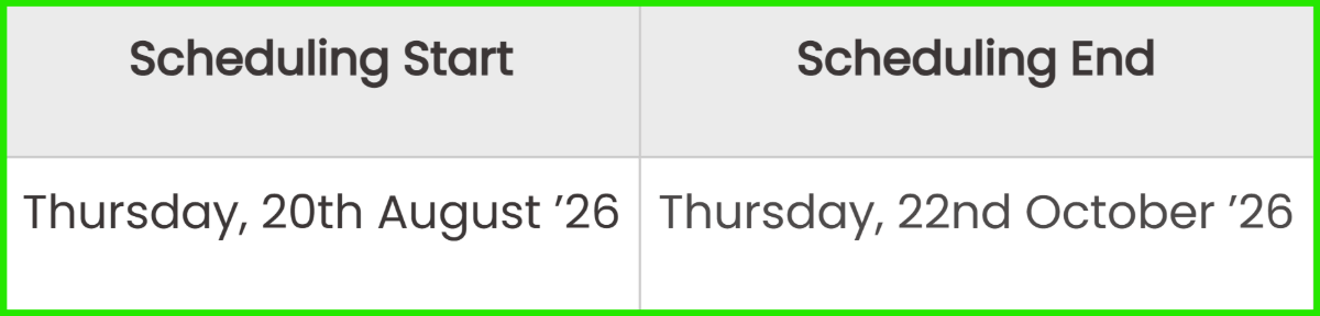 NMAT 2026 Exam Scheduling Date