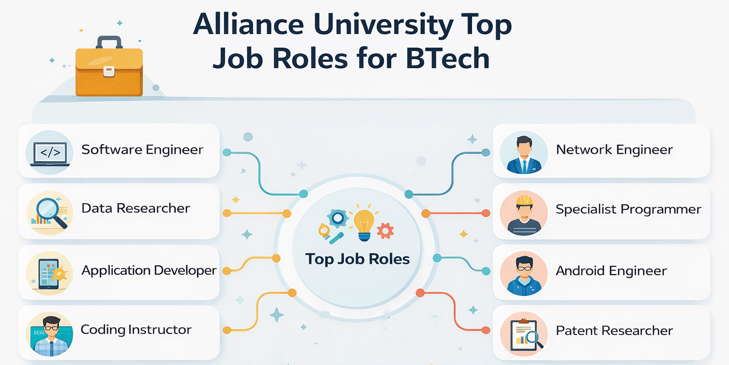 Alliance University Top Job roles for BTech students